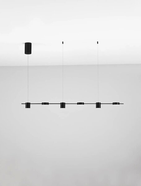 Minimalistcký LED lustr Riaz černá 20W (9130651)