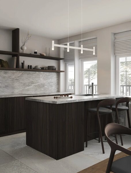 Moderní LED lustr Poetic 3000 K bílá 111