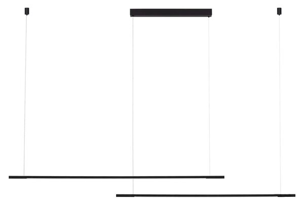 Minimalistcký LED lustr Brillia černá 140