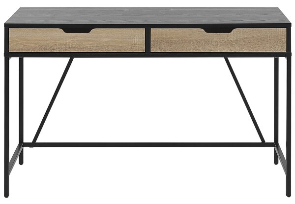 Pracovní stůl JENA 120 cm 60 cm se zásuvkami Černá