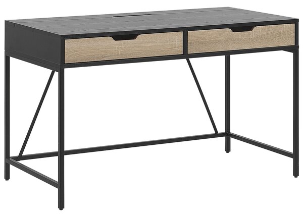 Pracovní stůl JENA 120 cm 60 cm se zásuvkami Černá