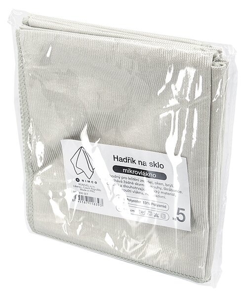 Nimco Hadřík na čištění skla 5 ks - RP 1006 SET