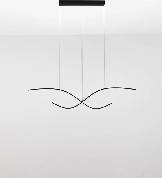 Minimalistcký LED lustr Brio černá 115