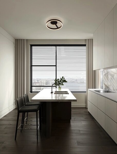 Moderní LED stropní svítidlo Bianco černá 40