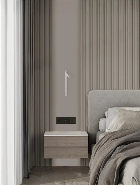 Moderní LED nástěnné svítidlo Tondo bílá
