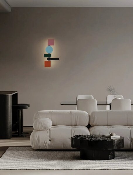 Designové LED nástěnné svítidlo Margot černá 37