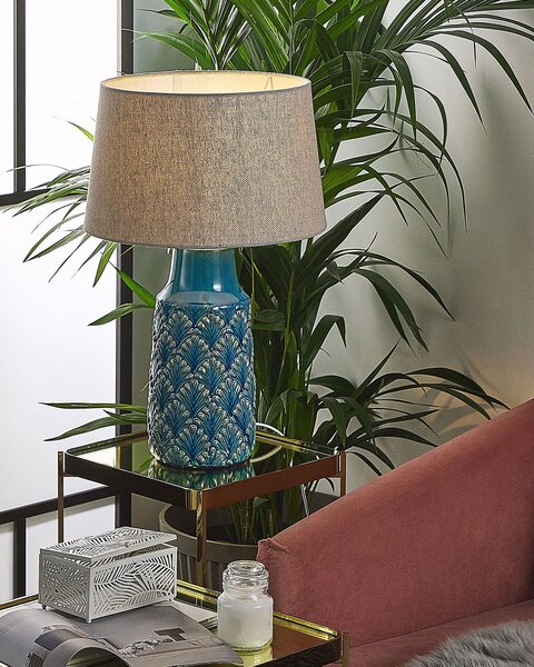 Stolní lampa THAYA Keramika Modrá