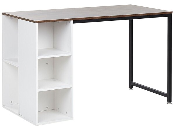 Pracovní stůl DESE 120 cm 60 cm Hnědá/Bílá