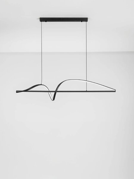 LED moderní lustr Gemma černá