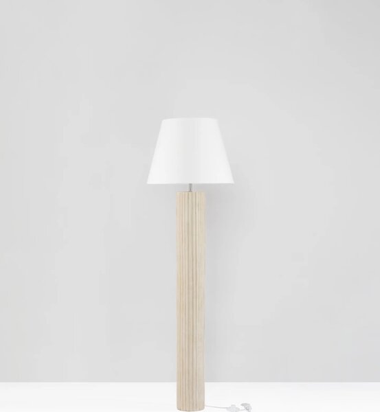 Designová stojací lampa Bacco bílá