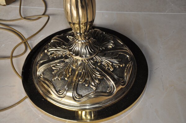 Luxusní vysoká osmiramenná křišťálová stojací lampa s broušenou skleněnou špicí 76431-8-V