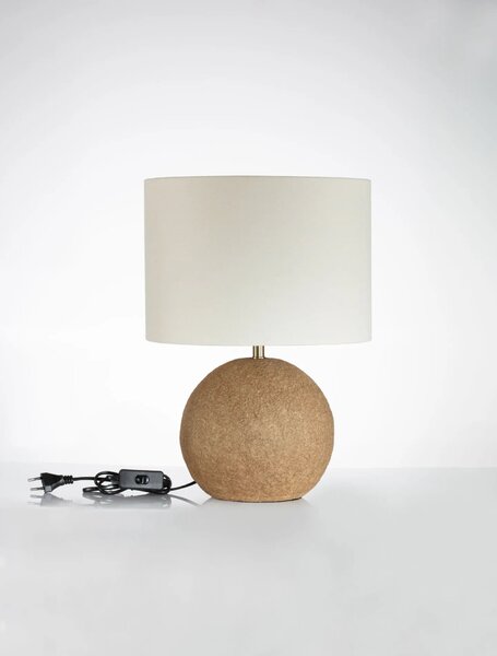 Dizajnová stolová lampa Ever 30 Prírodná – Hnědá