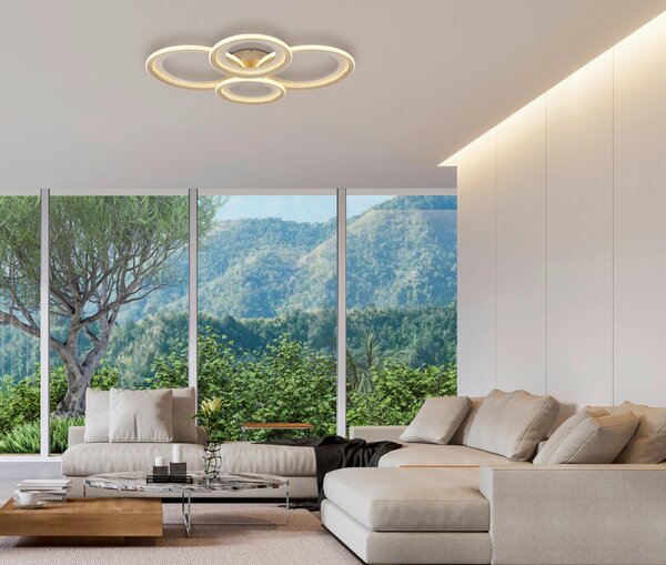 STROPNÍ LED SVÍTIDLO, 85,5/64,5/9 cm - Stropní svítidla