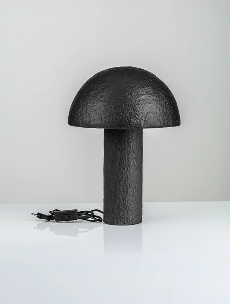 Moderná stolová lampa Mushu Čierna – Černá