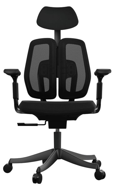 Ergonomická kancelářská židle Liftor Active, černá (textil + síťovina)