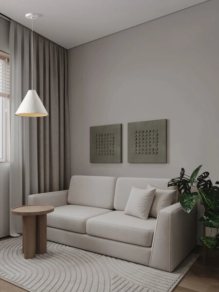 LED moderný luster Joelle 30 Biela – Bílá