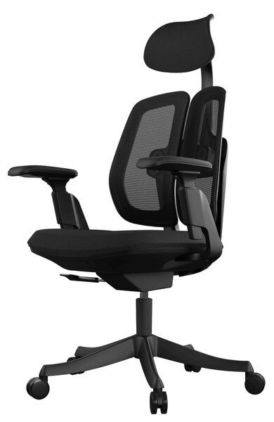 Ergonomická kancelářská židle Liftor Active, černá (textil + síťovina)