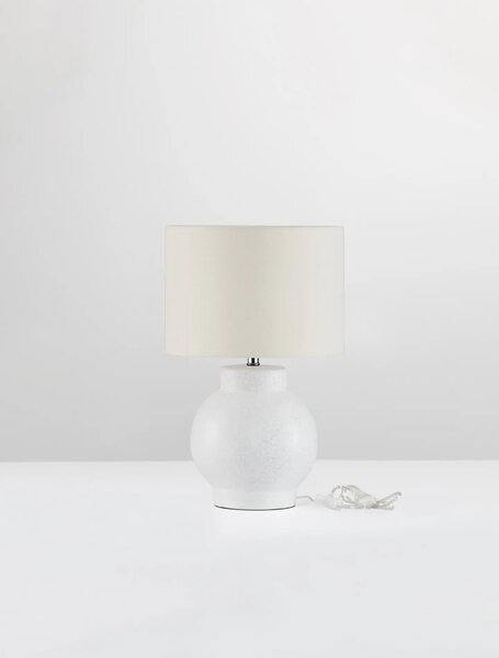 Moderní stolní lampa Zema bílá