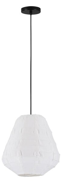 Led ľanový luster Linnet B 36cm – Bílá