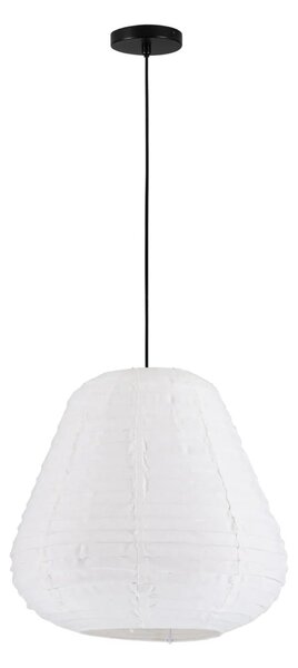 Led ľanový luster Linnet B 50cm – Bílá