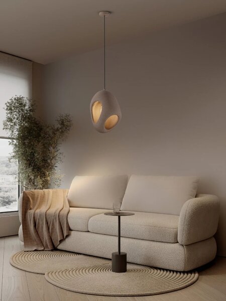 LED moderní lustr Tempus hnědá