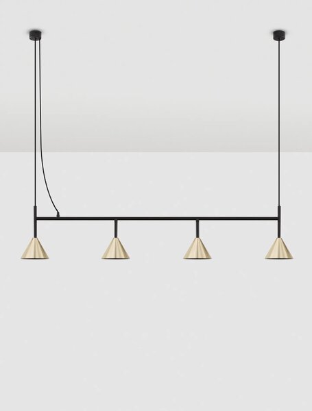 LED moderný luster Conico 4 Zlatá