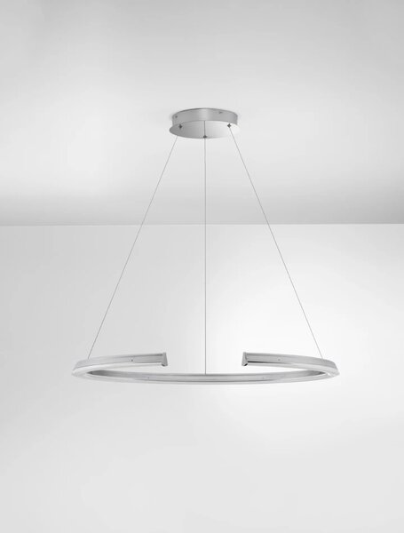 LED moderní lustr Elmo Chromová