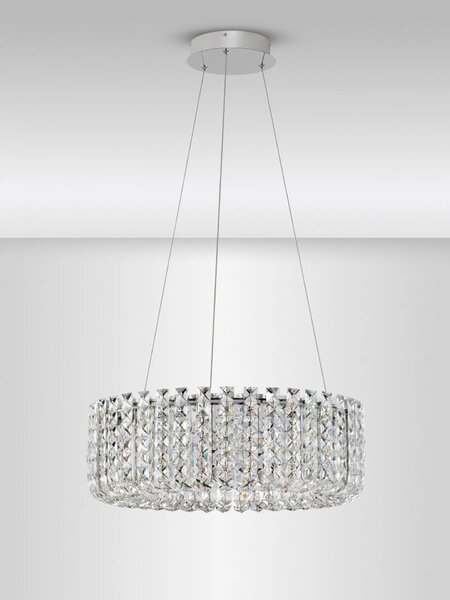 LED moderný luster Celysia Chromová B – Šedá