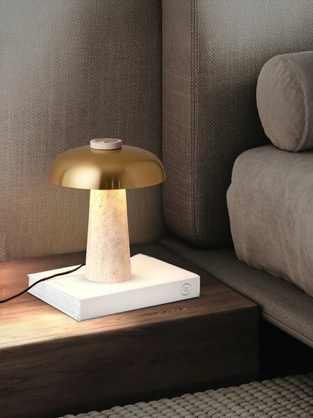 Moderná stolová lampa Lento Zlatá