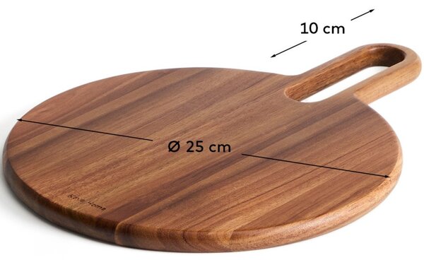 Kave Home Akátové servírovací prkénko Blera Ø 25 cm