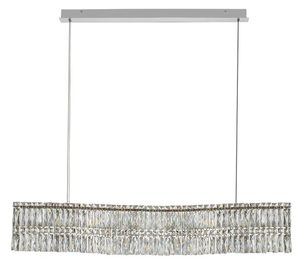 LED moderní lustr Nuvia line Chromová