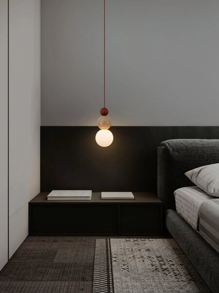 LED moderní lustr Maris přírodní