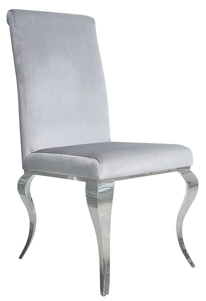 Modern Baroque Period Jídelní židle INVICTUS, šedý samet