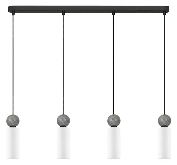 LED moderný luster Filomena 81 stone – Šedá