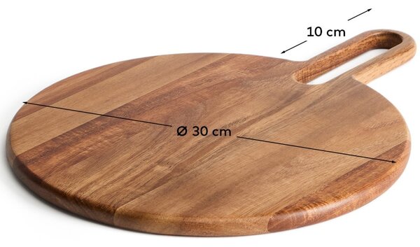 Kave Home Akátové servírovací prkénko Blera Ø 30 cm
