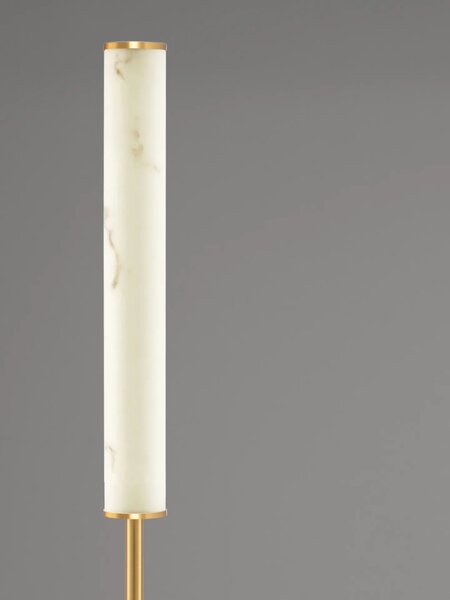 Designová stojací lampa Nolia zlatá
