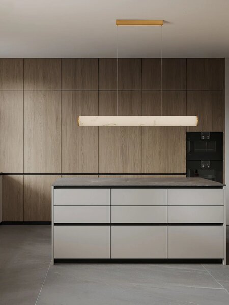 LED moderní lustr Nolia zlatá