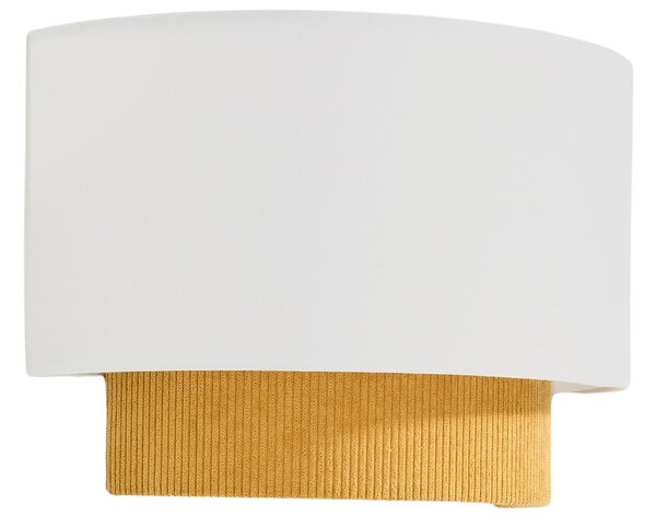 Kave Home Žluté nástěnné světlo Bianella 30 cm