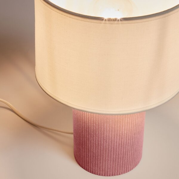 Kave Home Růžová stolní lampa Bianella 29 cm