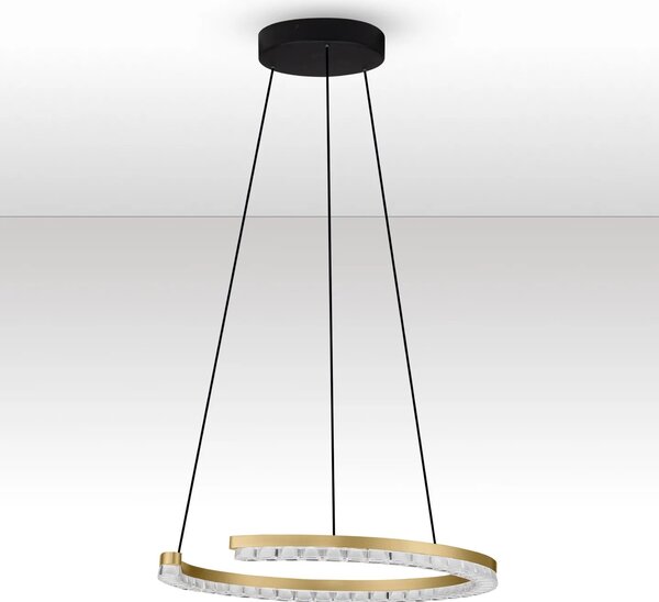 LED moderný luster Gleamy 46 Zlatá