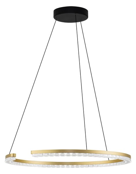 LED moderný luster Gleamy 65 Zlatá