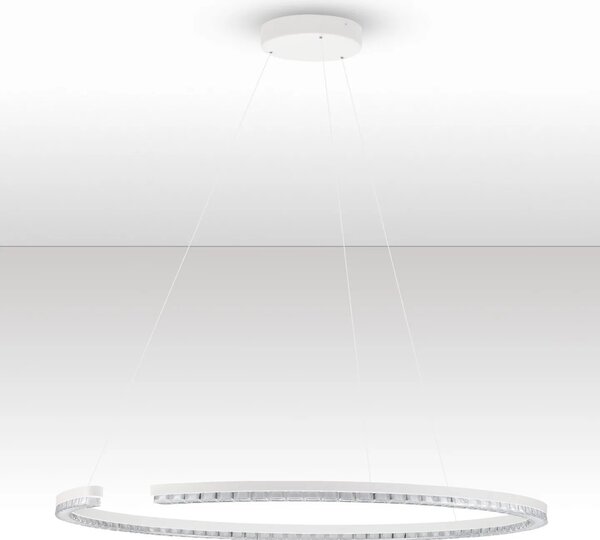 LED moderný luster Gleamy 85 Biela – Bílá