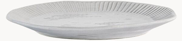 Sada porcelánových mělkých talířů s drážkovaným okrajem Organic, 4 díly
