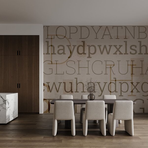 Fototapeta Textové vzory různých velikostí a stylů, Abstraktní fototapety, Populární fototapety, t00865 - Tapeko.co.cz