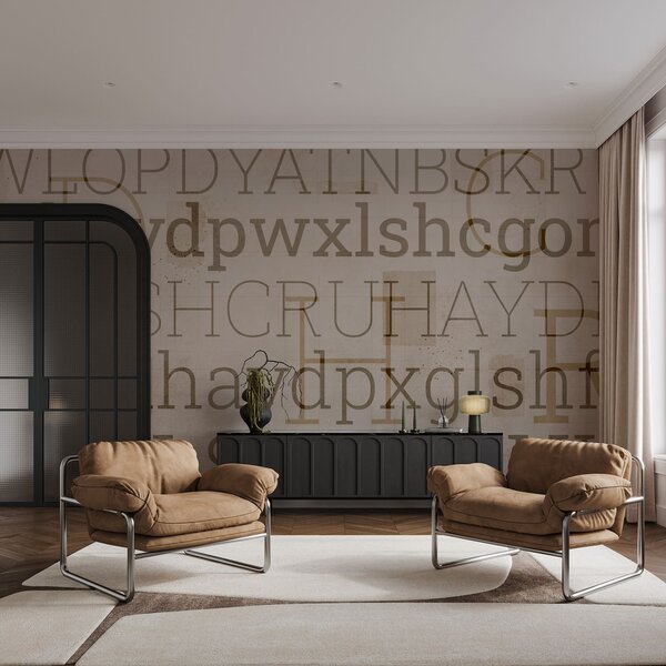 Fototapeta Textové vzory různých velikostí a stylů, Abstraktní fototapety, Populární fototapety, t00865 - Tapeko.co.cz