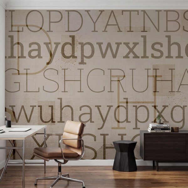 Fototapeta Textové vzory různých velikostí a stylů, Abstraktní fototapety, Populární fototapety, t00865 - Tapeko.co.cz