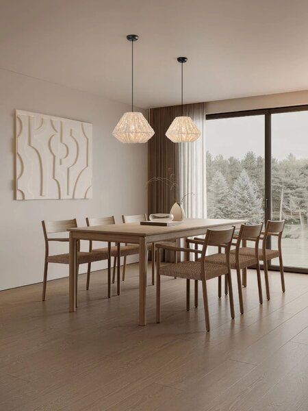 LED moderný luster Wabi 45 Biela – Bílá