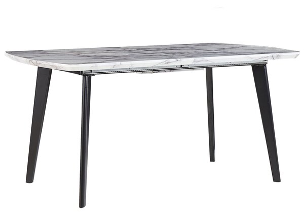 Rozkládací jídelní stůl MOSBY Šedý mramor 160/200 cm 90 cm
