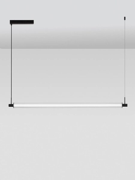 LED moderní lustr Glovia černá line