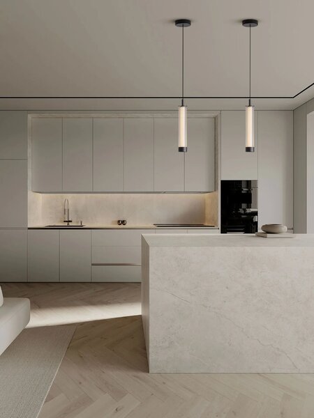 LED moderní lustr Glovia černá